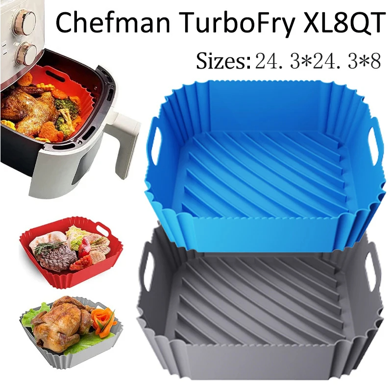Air Fryer Silicone Pot Liner - Büyük Hava Fritöz Silikon Sepet Tepsi