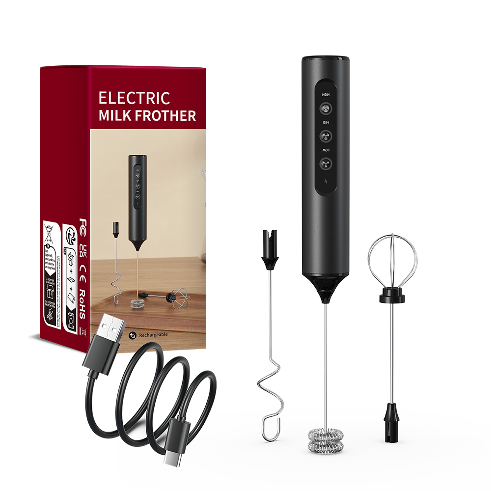 Immersion Hand Blender Set - Kablosuz Elektrikli Mini Süt Köpürtücü Kahve