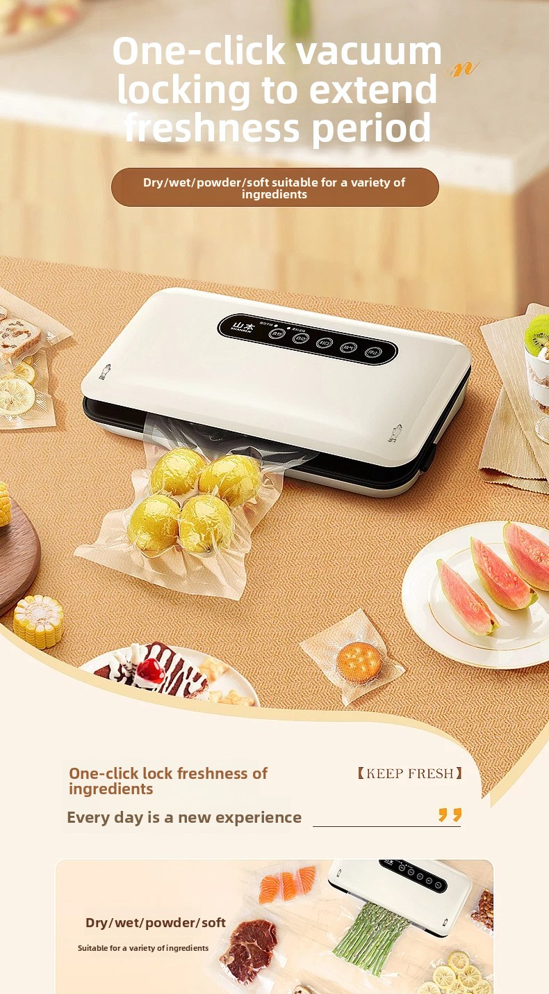 Food Vacuum Sealer Machine - Mini Vakum Kapatma Makinesi Otomatik Ev