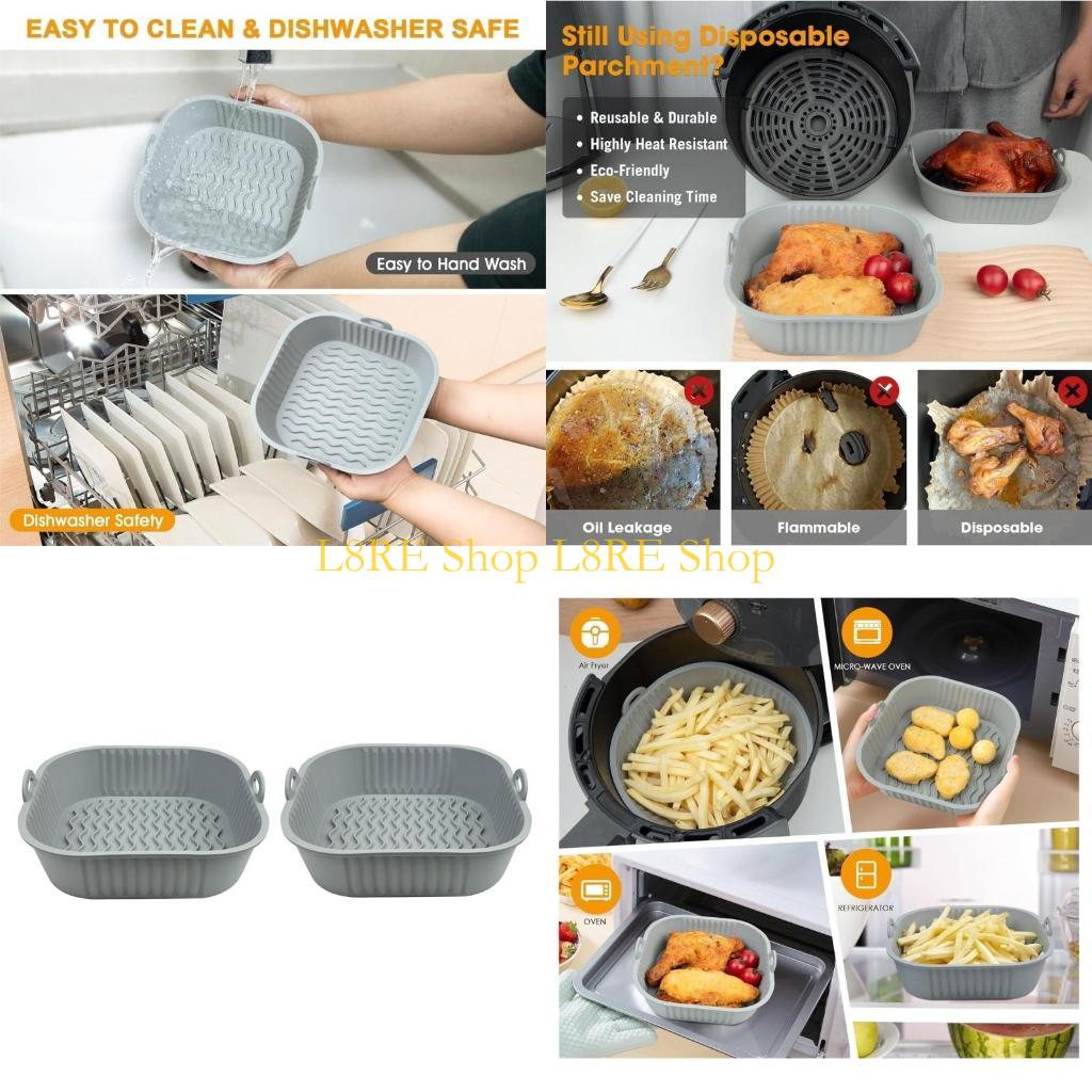 Air Fryer Silicone Pot Liner - L8re Paket 2 Silikon Pot Astarları