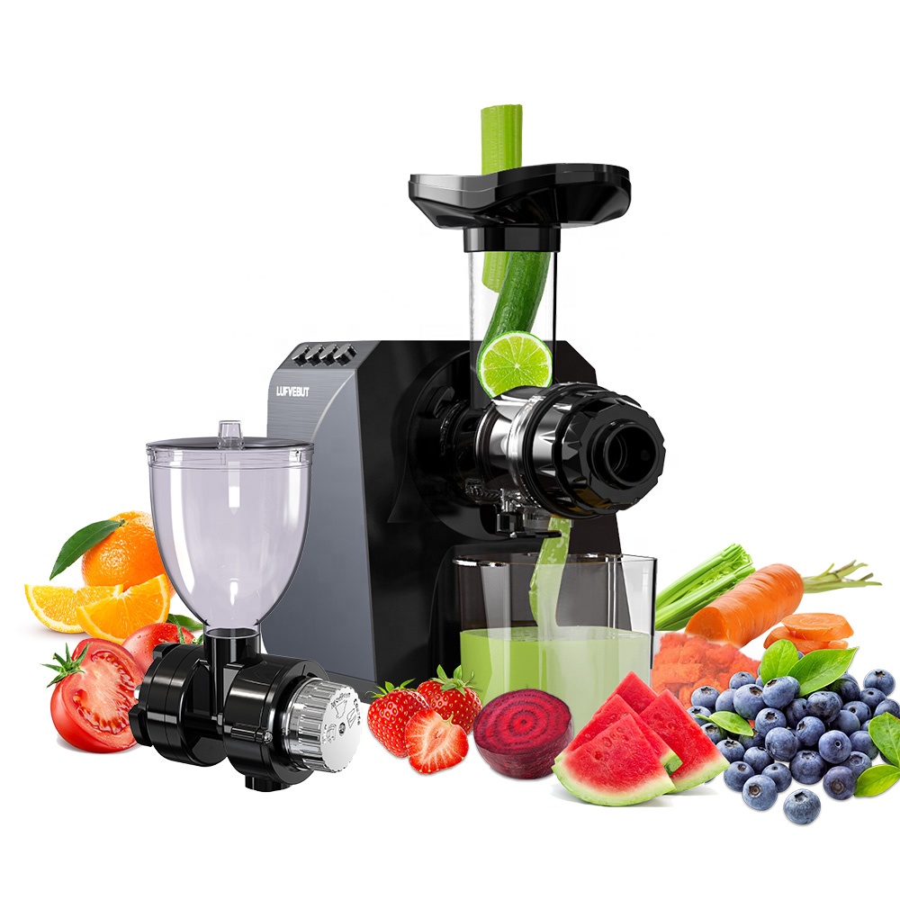 Electric Slow Juicer Cold Press - Ticari Çok Fonksiyonlu Soğuk Sıkım Çiğneme