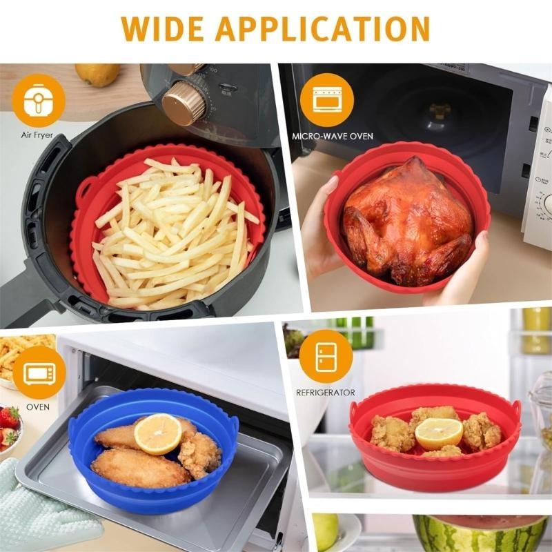 Air Fryer Silicone Pot Liner - D0AB 2 Paket Hava Fritöz Silikon