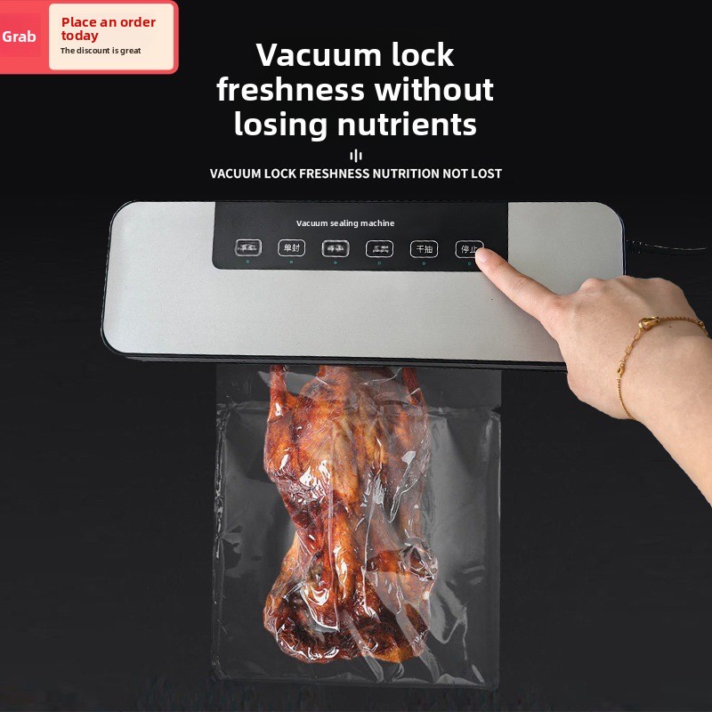 Food Vacuum Sealer Machine - Vakumlu paketleme, kompresör, ev tipi gıda