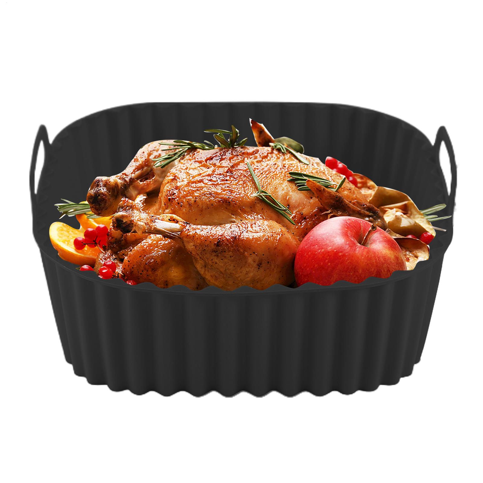 Air Fryer Silicone Pot Liner - Silikon Air Fryer Kaplamaları Kare Airfryer