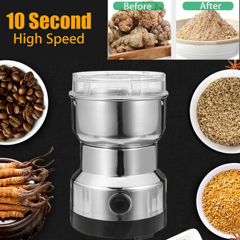 Coffee Bean Grinder Electric - 110V-220V Elektrikli Öğütücü Ev Tipi Kahve