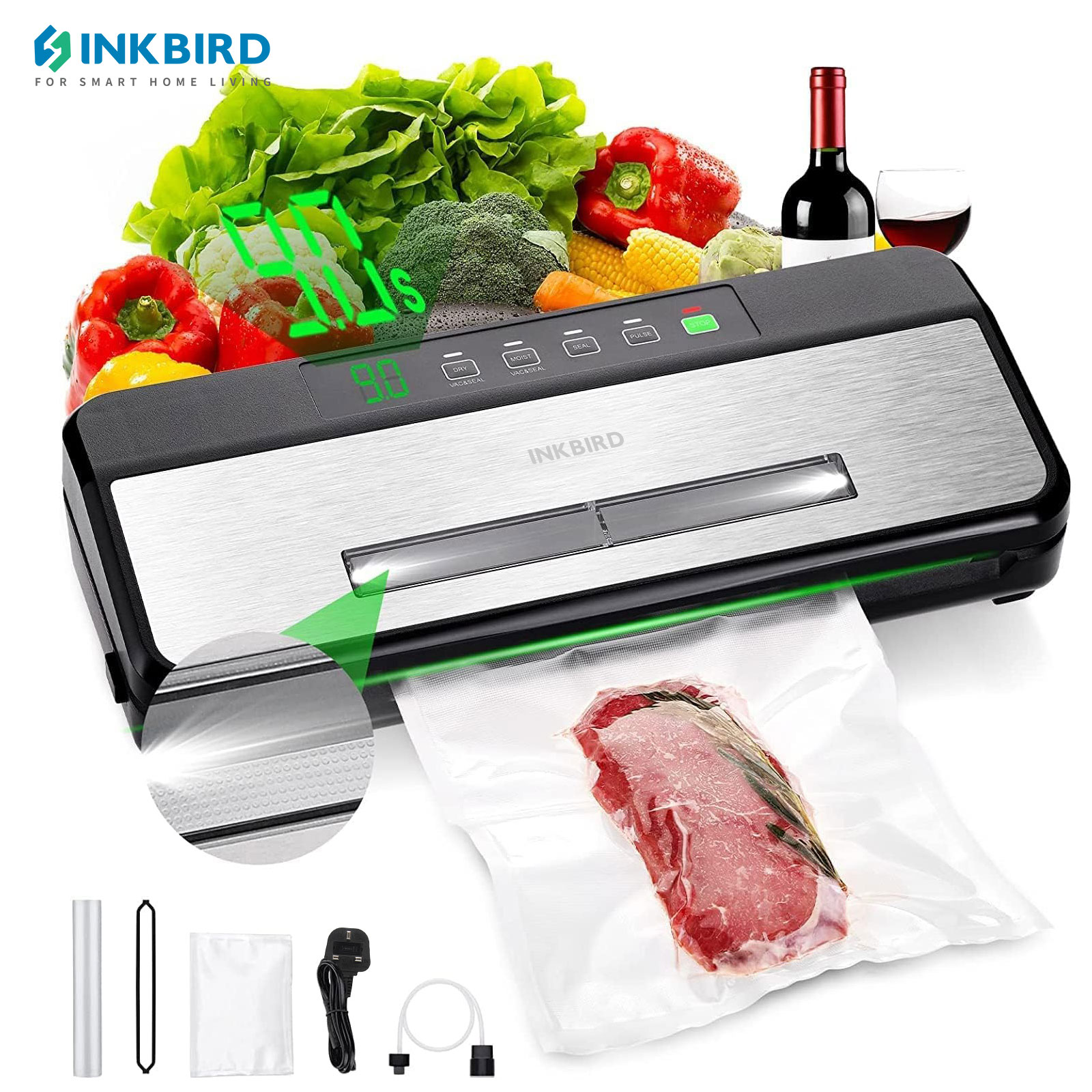 Food Vacuum Sealer Machine - INKBIRD 3. vakumlama makinesi Başlangıç Kiti