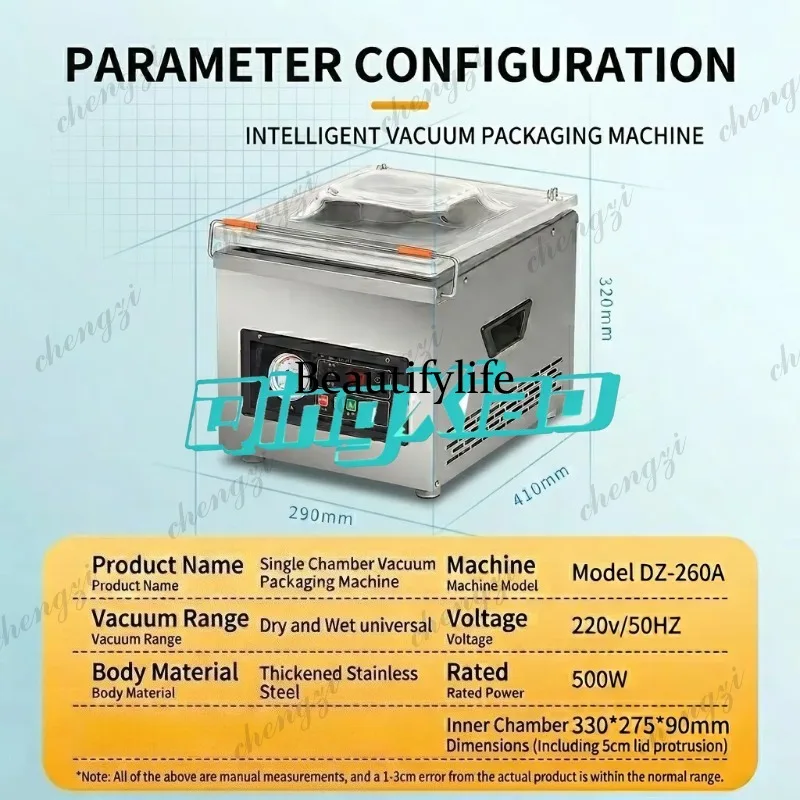 Food Vacuum Sealer Machine - K182 Ticari Otomatik Gıda Vakum Makinesi