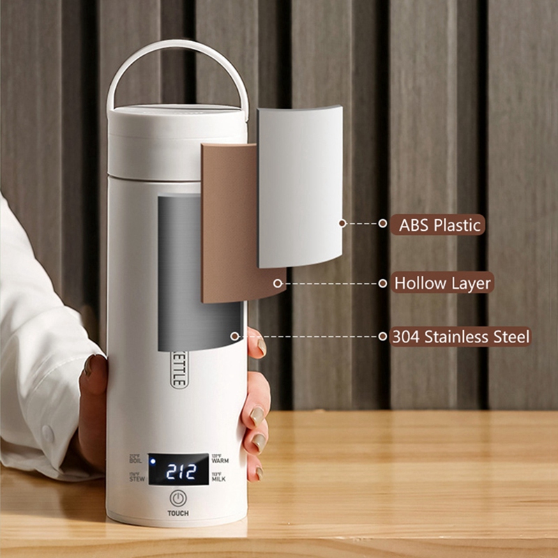 Electric Kettle Temperature Control - DT39 Taşınabilir Seyahat Elektrikli Su Isıtıcısı