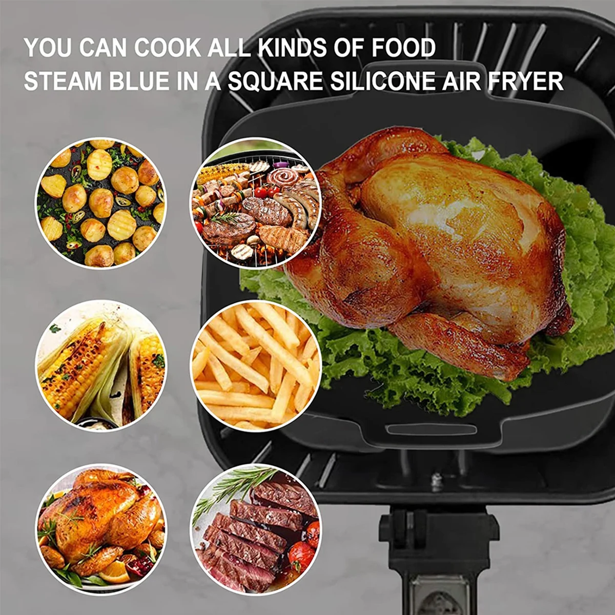 2 adet Hava Fritöz Silikon Ast - Air Fryer Silicone Pot Liner incelemesi ve fiyatı