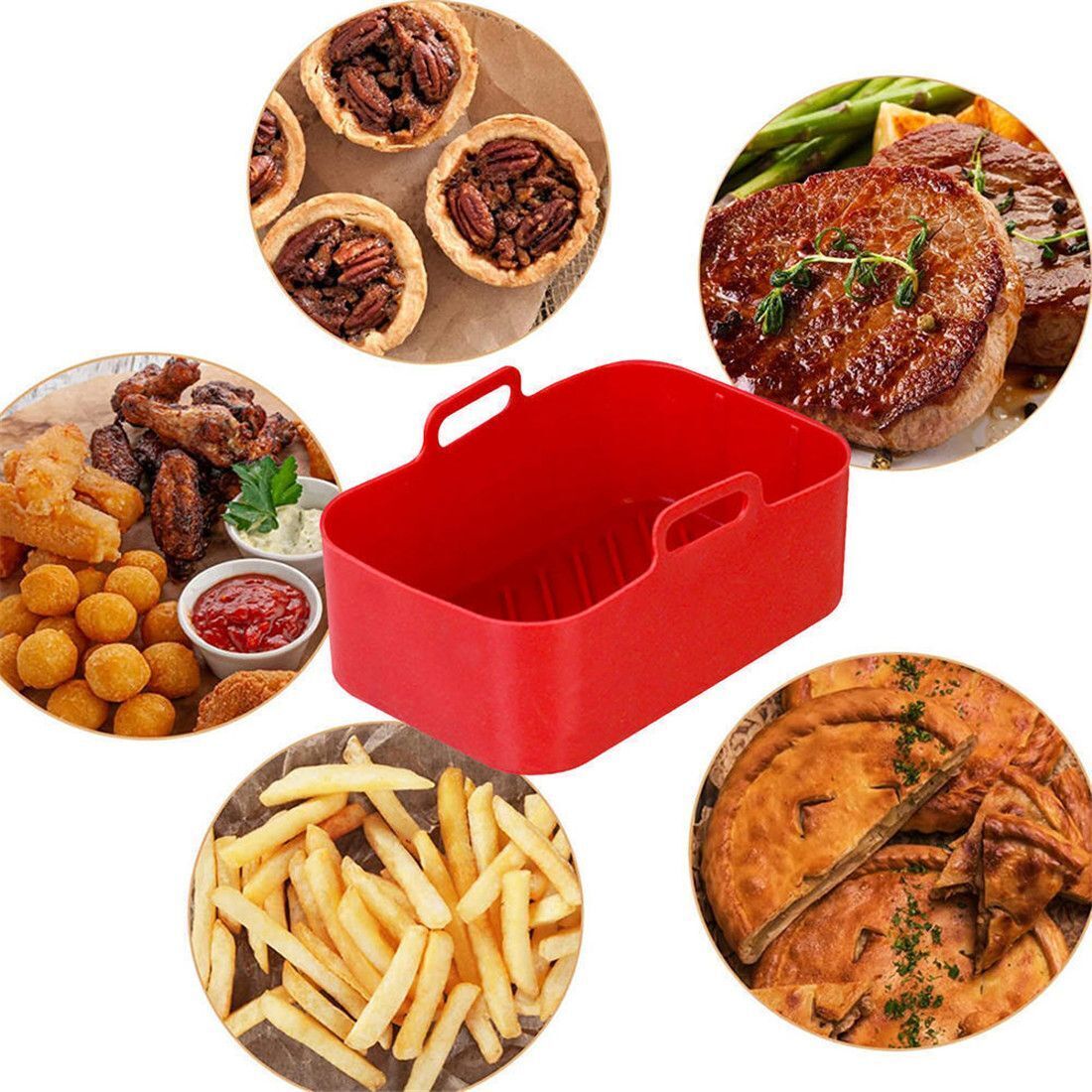 AirFryer aksesuarları hava fri - Air Fryer Silicone Pot Liner incelemesi ve fiyatı