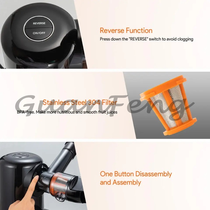 Soğuk Sıkım Yavaş Sıkım Elektr - Electric Slow Juicer Cold Press incelemesi ve fiyatı