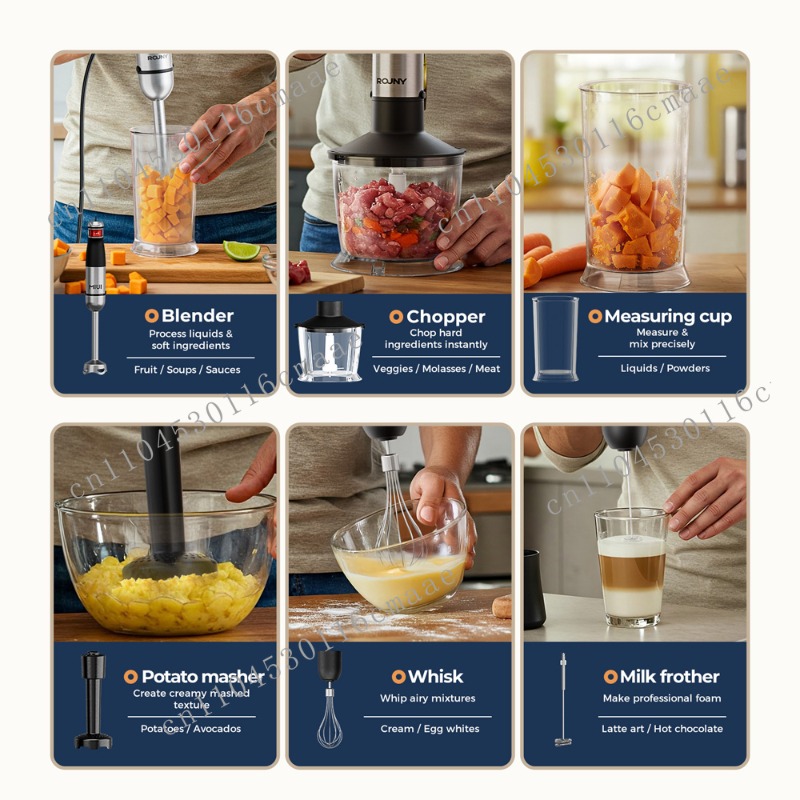 6'sı 1 arada 1200W Güçlü El Bl - Immersion Hand Blender Set incelemesi ve fiyatı