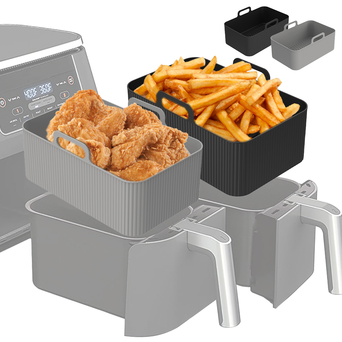Silikon Hava Fritöz Astarı Nin - Air Fryer Silicone Pot Liner incelemesi ve fiyatı