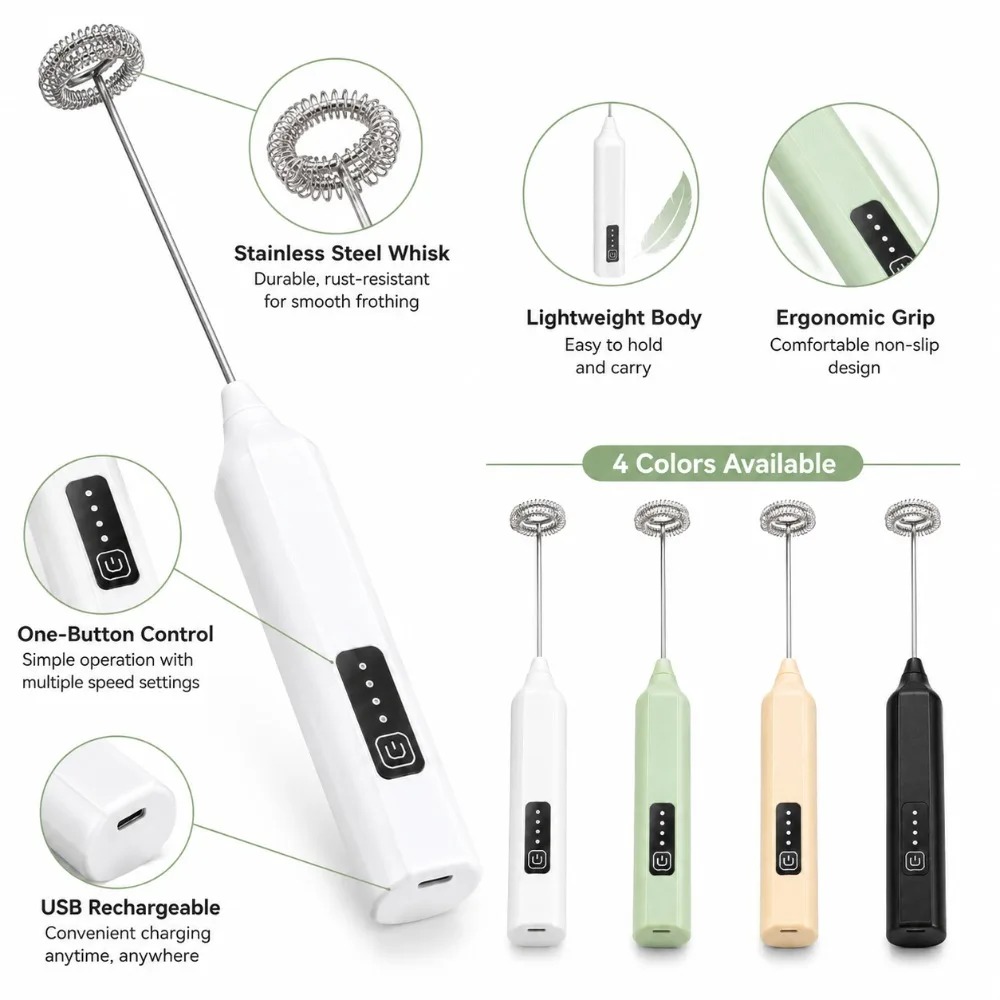 Süt Köpürtücü ve Yumurta Çırpı - Electric Milk Frother Handheld incelemesi ve fiyatı