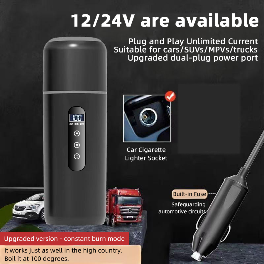 12V 24V Araba Isıtma Kupası 50 - Electric Kettle Temperature Control incelemesi ve fiyatı