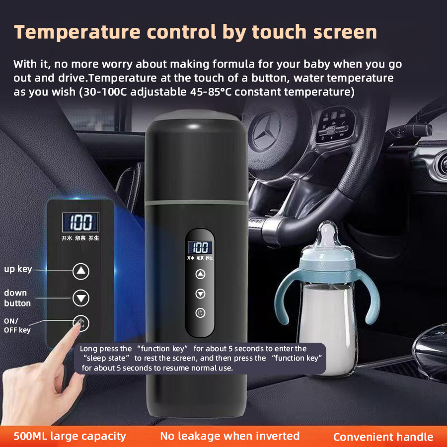 12V 24V Araba Isıtma Kupası 50 - Electric Kettle Temperature Control incelemesi ve fiyatı