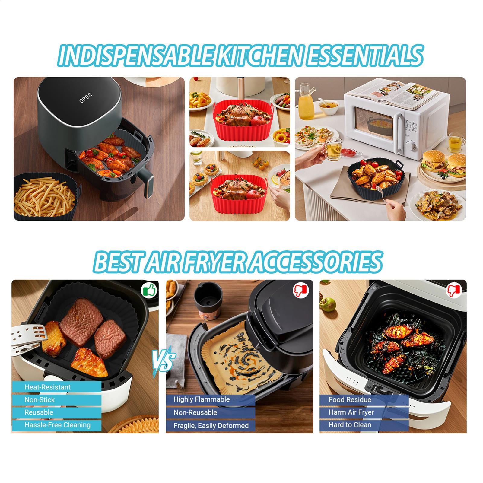 Silikon Air Fryer Kaplamaları  - Air Fryer Silicone Pot Liner incelemesi ve fiyatı