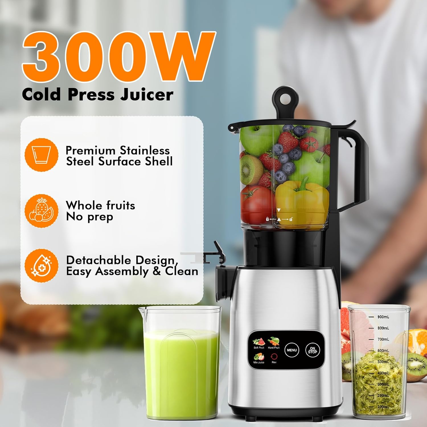 Yavaş Çiğneyen Soğuk Pres Meyv - Electric Slow Juicer Cold Press incelemesi ve fiyatı